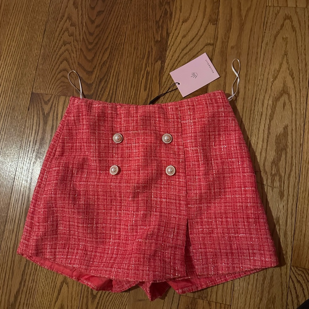 pink hello molly skort
